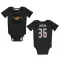 Black Anaheim Ducks John Gibson   Newborn & Infant Bodysuit