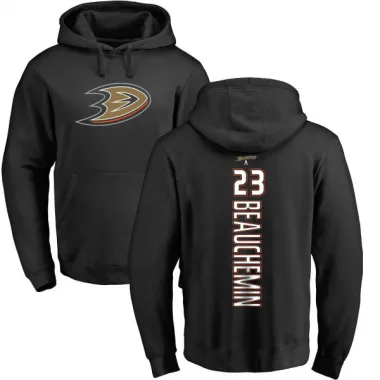 Black Men's Francois Beauchemin Anaheim Ducks Branded Backer Pullover Hoodie