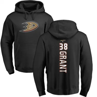 Black Youth Derek Grant Anaheim Ducks Branded Backer Pullover Hoodie