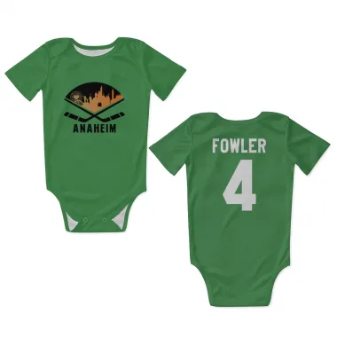 Green Anaheim Ducks Cam Fowler   Newborn & Infant Bodysuit