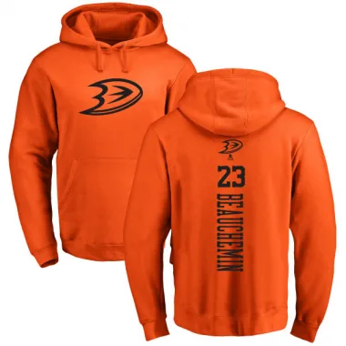 Orange Men's Francois Beauchemin Anaheim Ducks Branded One Color Backer Pullover Hoodie