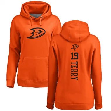 Orange Women's Troy Terry Anaheim Ducks Branded One Color Backer Pullover Hoodie